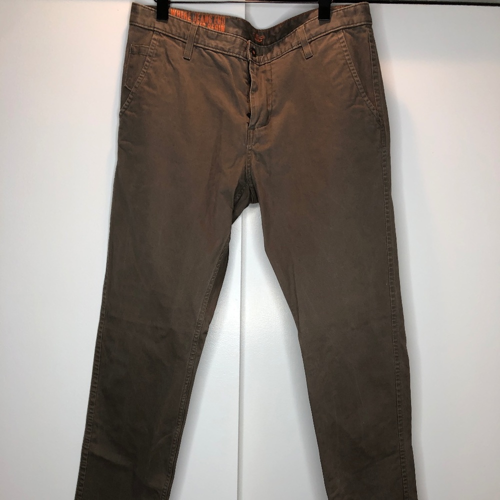 Dockers Alpha Collection Slim Tapered Mens Chinos Green , W 36 L 32